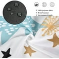 thumbnail image 4 of Christmas Tree Shower Curtain, Pink and Blue Christmas Tree Snowflake Stars Winter New Year Xmas Holiday Bathroom Curtain Home Decor Waterproof Fabric Washable with 12 PCS Hooks,72" Wx72 L, 4 of 6