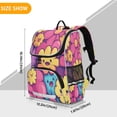 thumbnail image 3 of YAZAOO School Backpack Travel Bag Bookbags Bookbags Vibrant Tulip Symphony Pattern, 3 of 7