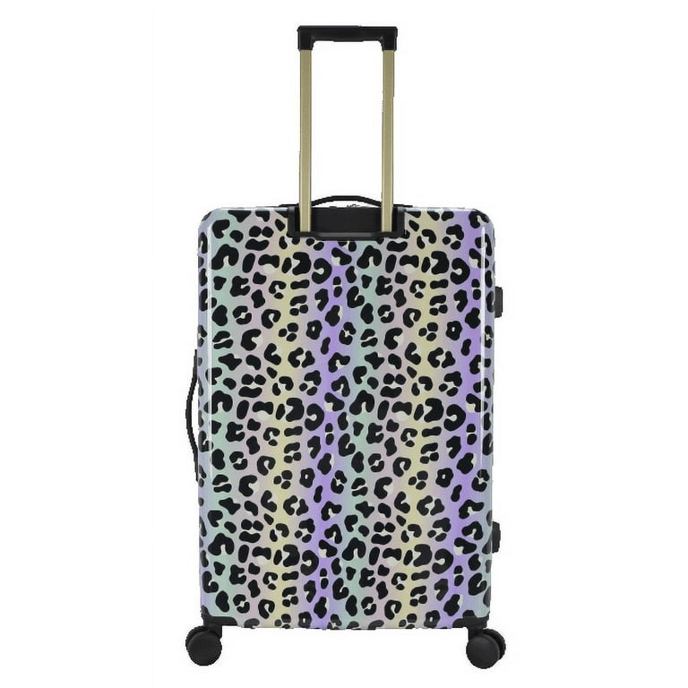 ABS 28 inch Hard Side Checked Luggage in Leopard Print Walmart Exclusive All Ages HOL 2023 LEOP28