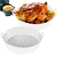 thumbnail image 3 of 2 Pcs Pot en Silicone pour Friteuse à Air Chaud avec Poignée Doublure Réutilisable pour Friteuse à Air Panier en Silicone pour Friteuse à Air 7.87 Pouces Accessoires pour Friteuse à Air Four Micro-Ondes, 3 of 10