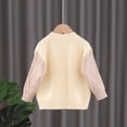 thumbnail image 3 of Toddler Kids Baby Girl Solid Sweater Knit Crochet Clothes Cardigan Outfits, 3 of 8