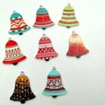 thumbnail image 3 of amagogo 3x50 Pieces Printed Christmas Bell Shape Wooden Buttons for Sewing Craft 25mm 3 Pcs, 3 of 8