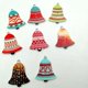 thumbnail image 3 of 50 Piezas Impresas Con Forma De Campana Navideña, Botones De Madera Para Manualidades De Costura, 25mm, 3 of 7