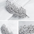 thumbnail image 4 of unbranded Para En Plata Con De Hojas Y Rhinestones Decorativos, 4 of 7
