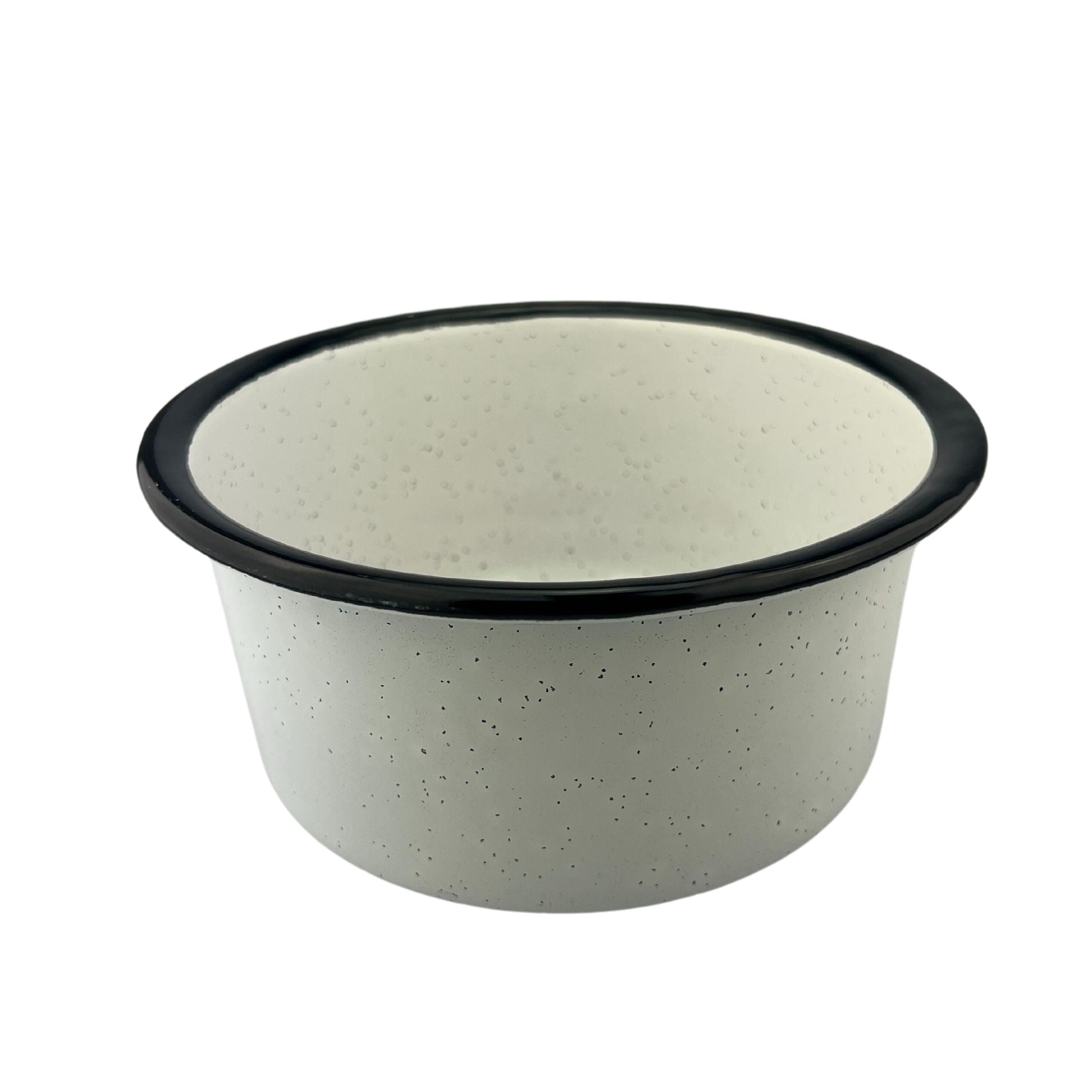 Cocina Criolla Enamel Saucepan 1 Qt, White