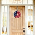 thumbnail image 4 of Christmas Savings Clearance! Avtoify Independence Day Wreath, 14" 4th of July Decorations Patriotic Memorial Day Decoration, Door Hanging Welcome Sign Ornament, Outside Front Door Home Room decor, 4 of 6