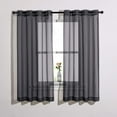 thumbnail image 1 of Sheer Curtains es Long with Eyelet Sheers Window Curtains Panels Privacy Light Filtering Voile Grommet Top Drapes for Living Room/Hotel Rideaux ( Wide ), 1 of 6