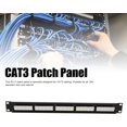 thumbnail image 2 of HUGFEGWE RJ11 Through Coupler,25 Port RJ45 Through Coupler 1U Cat6 Patch Panel STP Shielded 19 Inch with Back Bar, Wallmount or Rackmount, Compatible with Cat5, Cat5e, Cat6 Cabling CJB91-71115, 2 of 9