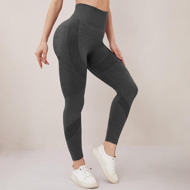 MKLEKYY Ropa deportiva para mujer, mallas de entrenamiento sin costuras, mallas de levantamiento de glúteos, mallas de gimnasio para mujer
