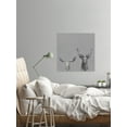 thumbnail image 4 of Antler Rules in Gray Painting Print on Wrapped Canvas, 4 of 7
