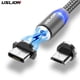 thumbnail image 2 of Cable USB magnético LED USLION, carga rápida, USB tipo C, Cable de teléfono, cargador magnético, carga de datos, Micro USB para iPhone 14 para Xiaomi Tan Jianjun unisex, 2 of 2