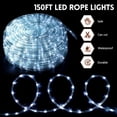 thumbnail image 2 of SQHQ 150ft LED Rope White Lights Outdoor 810 LED Connectable and Flexible Tube Lights with 8 Modes Waterproof LED Rope Lighting for Party Holiday Garden Garden Indoor Outdoor Decoration, 2 of 5