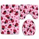 thumbnail image 1 of Juego de alfombras de baño ABPHQTO Litle Ladybug 3 piezas, 1 of 2