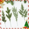 thumbnail image 7 of 20 Pcs Artificial Pine Branches Assorted Faux Pine Stems Cedar Leaves Needle Sprigs Plastic Fake Christmas Greenery Pine Picks for Xmas Tree Wreaths Garlands DIY Accessories Home Decor (Green), 7 of 7