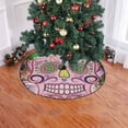thumbnail image 2 of FMSHPON Diamond Floral Skull Xmas Christmas Tree Skirt Stand Mat for Holiday Party Decoration Indoor Outdoor 36 inches, 2 of 3
