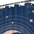 thumbnail image 4 of Gothic Shower Curtain Set - Dark Celestial Moon & Star Print, Mystical Cosmic Bath Decor, Waterproof Polyester 72"x84", Goth Aesthetic Gift, 4 of 5