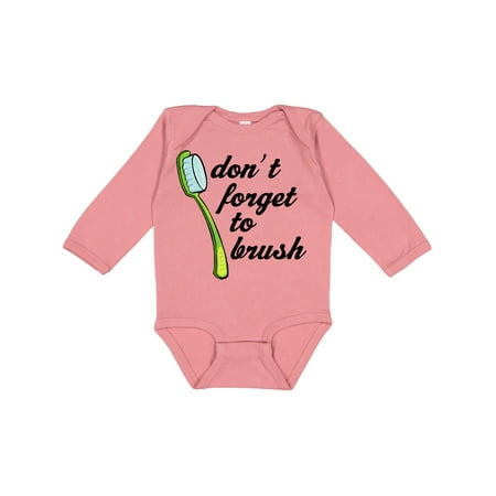 

Inktastic Dentist Toothbrush Dental Hygienist Gift Baby Boy or Baby Girl Long Sleeve Bodysuit