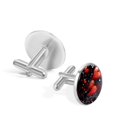 thumbnail image 3 of Valentine's Day Men's Stainless Steel Cufflink Set for Dress Shirts, Made of Stainless Steel, Ideal for Formal Events and Business Meetings, 3 of 6