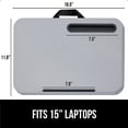 thumbnail image 5 of GORILLA GRIP Laptop Lap Desk, Portable Tablet Stand Fits Laptops up to 15.6", Gray, 5 of 10