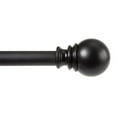 thumbnail image 1 of Mainstays 30-84” Adjustable Decorative Curtain Rod, 1” Diameter, Black, 1 of 8