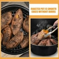 thumbnail image 3 of FENGGUIQU Black Enamel Roasting Pot with Lid, 2.5L Large Capacity, and Cookware for Cooking, 3 of 8