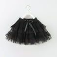 thumbnail image 3 of LYHaoo Girls Tutu Dress Layered Skirt With Satin Waistband For Party，Princess Casual Dresses Sizes 9-10 Years Black, 3 of 7