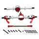 thumbnail image 3 of Kit de eje de acero de aleación de zinc para coche RC, resistente, puente delantero y trasero, accesorios de repuesto Rojo Plata, 3 of 7