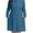 10Sea Blue, variant on Cueply Women's Plus Size Ribbed Knit Dress Long Sleeve Crew Neck Empire Waist Casual A-Line Dress with Pockets