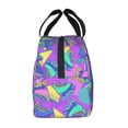 thumbnail image 2 of Lsque Disco Roller Skates Pattern Lunch Bag Women/Men Insulated Lunch Box,Small Leakproof Cooler Food Lunch Containers Reusable High Capacity Lunch Tote Bags, 2 of 6
