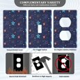 thumbnail image 3 of Yayeee Blank Wall Plate Cover 1-Gang 4.5"x2.7" Home Unused Decorative Outlet, Blue Stars Pattern, 3 of 7
