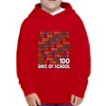 thumbnail image 2 of Wild Bobby 1 2 3 4 100 Days of School Colorful Counting, 100 Days of School 2024 2025 Design for Kids Youth Boys Girls School Toddler Pullover Fleece Hoodie, 2 of 6