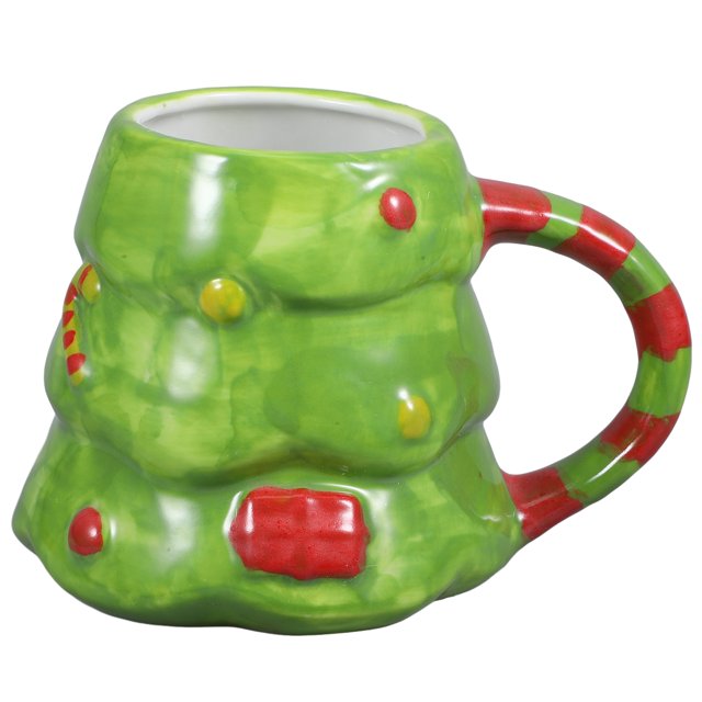 CIMAXIC christmas Christmas Cereal Cup Christmas Tree Breakfast Cup Christmas Mug Christmas Gift Mug (401-500ml),5.35"X4.41"X3.78"