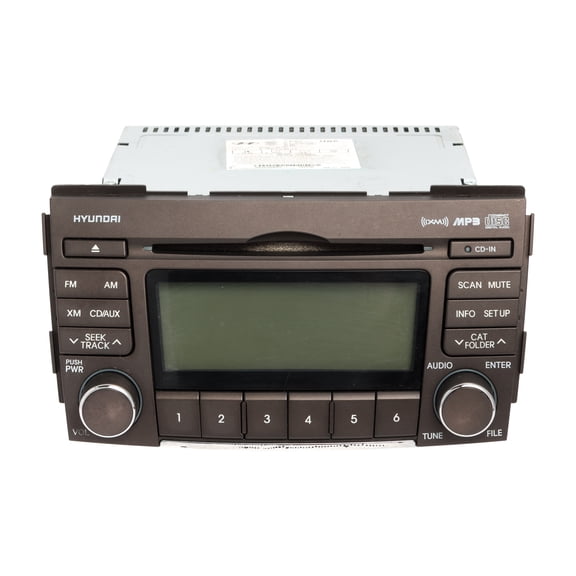 Restored 2009-2010 Hyundai Sonata AM FM Radio mp3 CD Player Satellite 96185-3K100 9611P6 (Refurbished)