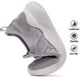 thumbnail image 3 of Hobibear Women Running Shoes Lightweight Breathable Sport Shoe for Gym Travel Work Gray 7, 3 of 6