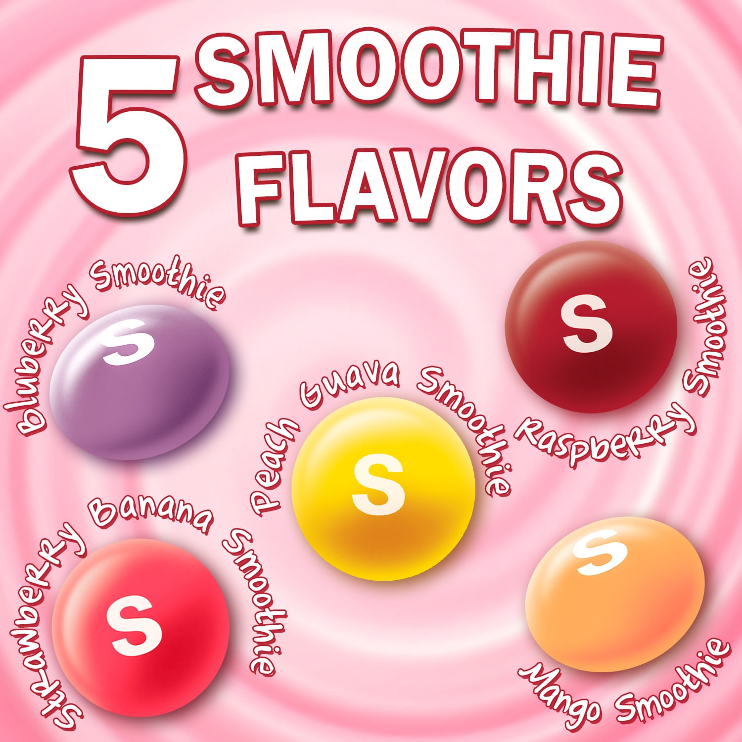 Skittles Smoothies Chewy Candy, Sharing Size - 15.6 oz Bag