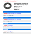thumbnail image 2 of Rear Pinion Seal - Compatible with 1966, 1968 - 1978 Dodge Charger 1969 1970 1971 1972 1973 1974 1975 1976 1977, 2 of 2