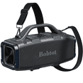 thumbnail image 1 of Bobtot Altavoz BT con graves profundos, subwoofer 60W, mic. integrado, 25 h de reproducción, altavoz inalámbrico portátil impermeable IPX6 con asa, ecualizador, ideal para exteriores, camping y playa, 1 of 11