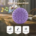 thumbnail image 2 of Tambor de lengua de acero de 6 pulgadas, 11 notas, percusión con llave D, 2 of 8