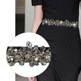 thumbnail image 2 of Sparkly Rhinestone Belt Elastic Corset Belt Crystal Belt For Evening Dresses, 2 of 5
