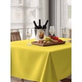 thumbnail image 6 of Yellow Table Cloth 60x84 Inch Rectangle, Solid Color Waterproof Tablecloth Washable Table Cover for Party Picnic Dinner Decor, 6 of 9