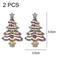 thumbnail image 2 of Colorful Christmas Earrings Christmas Earrings Cute Earrings Christmas Tree Earrings Christmas Tree Earrings For Women, 2 of 5