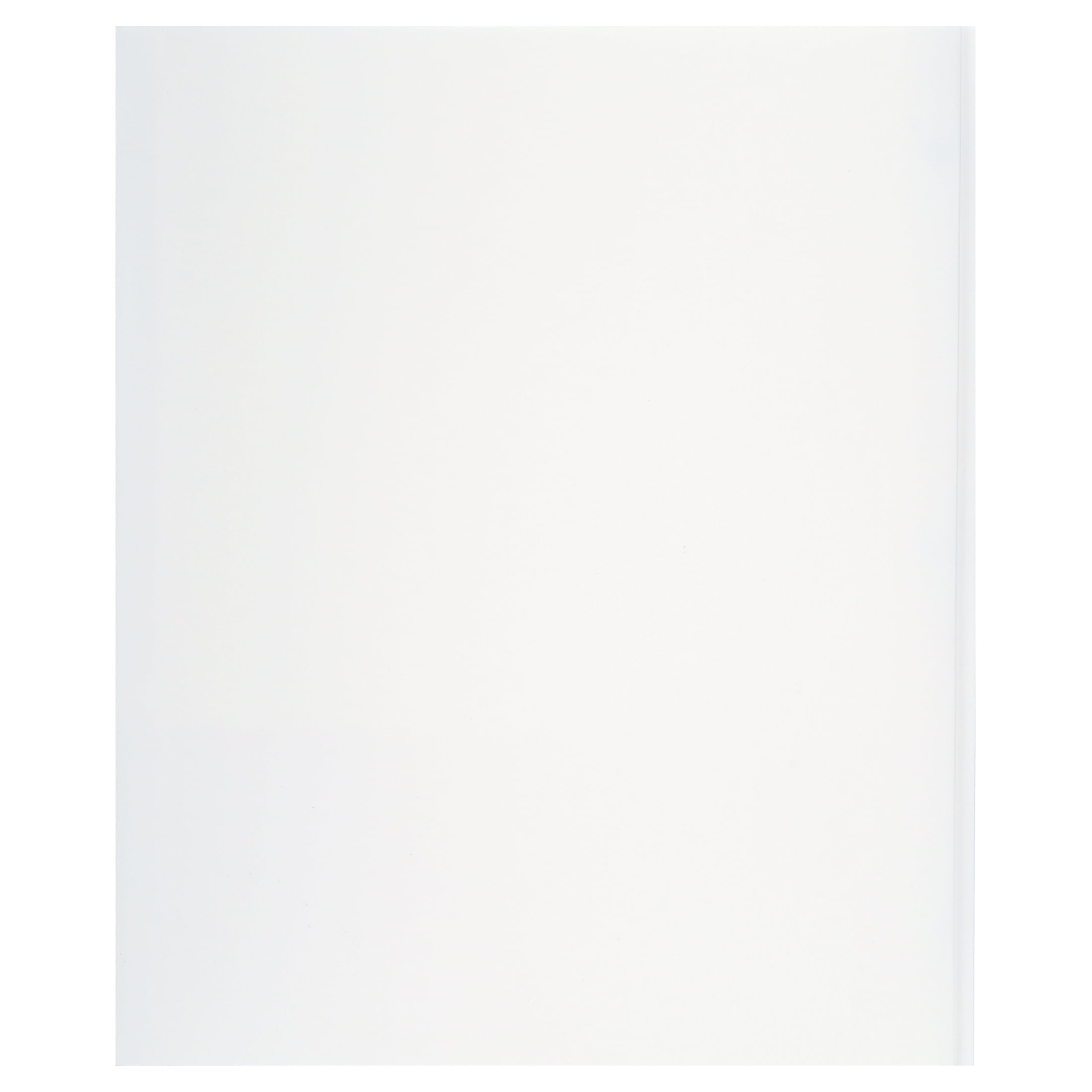 White Paper 2 Pocket Folders with Prongs, 50 Pack, by Better Office Products, Matte Texture, Letter Size Paper Folders, 50 Pack, with 3 Metal Prong Fastener Clips, White
