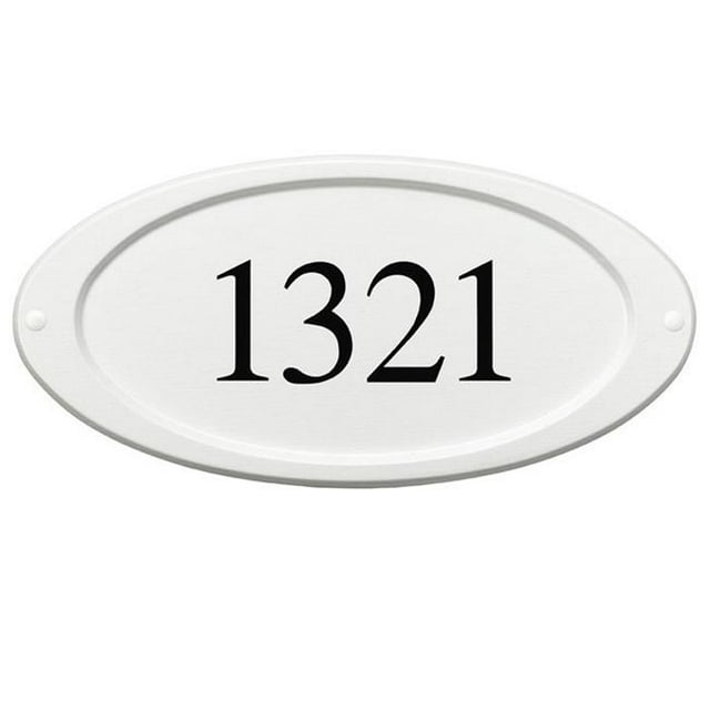 Special Lite Products SAP-4180-WH Classic Address Plaque, White