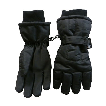 NICE CAPS Men's Adults Thinsulate Insulated and Waterproof Cold Weather Winter Snow Ski Snowboarder Glove with (Best Insulated Ski Gloves)