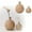 B, variant on EcoVerve Solid Wood Dried Flower Vases Wooden Handicrafts Wooden Vases Home Decoration Ornaments