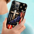 thumbnail image 5 of Daizag Compatible Con Iphone 15 Funda Protección Integral A Prueba De Golpes Anti-Arañazos Tpu Fundas Para Hombre Mujer-Madera Cruz Power Bandera Americana, 5 of 5