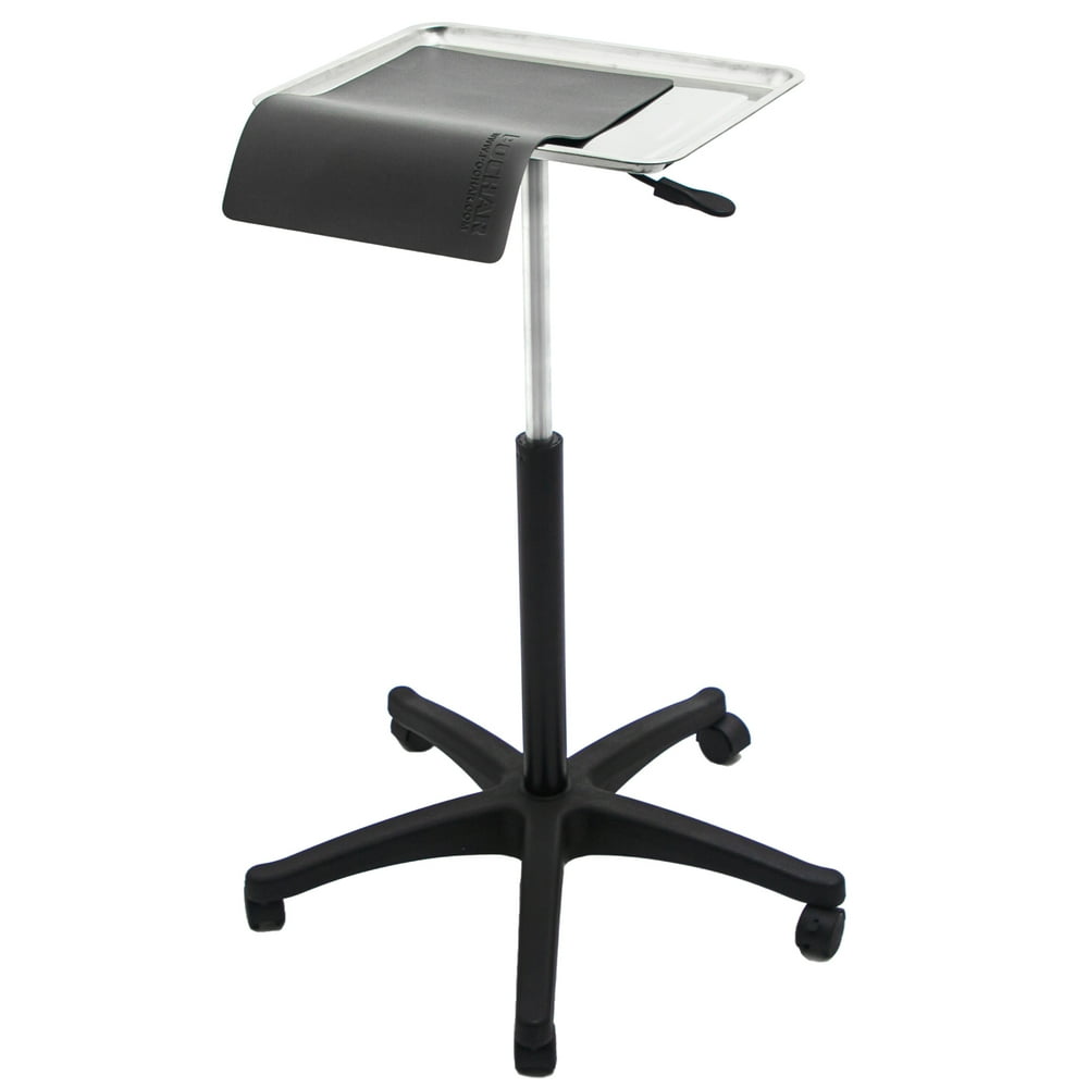 POCHAR Rolling Tray Cart Locking Wheels | Pneumatic Height Adjustable
