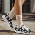 thumbnail image 6 of chaqlin Halloween Ghosts Sneakers for Women Men Size 7 Breathable Mesh Lace Up Walking Shoes Lightweight Slip On Running Shoes Comfortable Office Work Flat, 6 of 7
