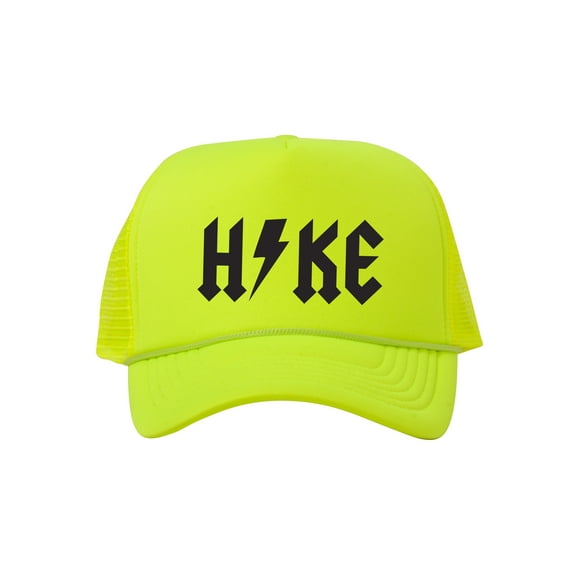 Hike Thunderbolt Adjustable Foam Trucker Hat w/ Rope Brim - Neon Green