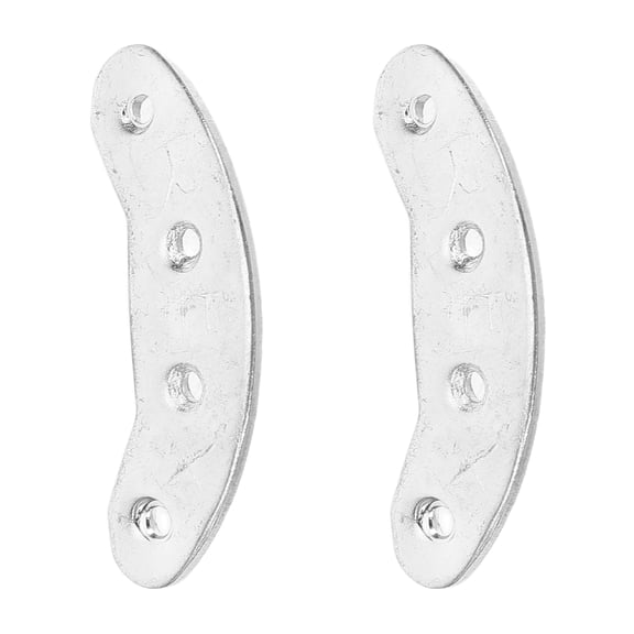 ETEREAUTY 2Pcs Metal Heel Plates for Shoes Durable Stainless Steel Sole Repair Pads for Riding Boots and Daily Use